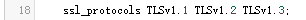 宝塔关闭TLSv1方法